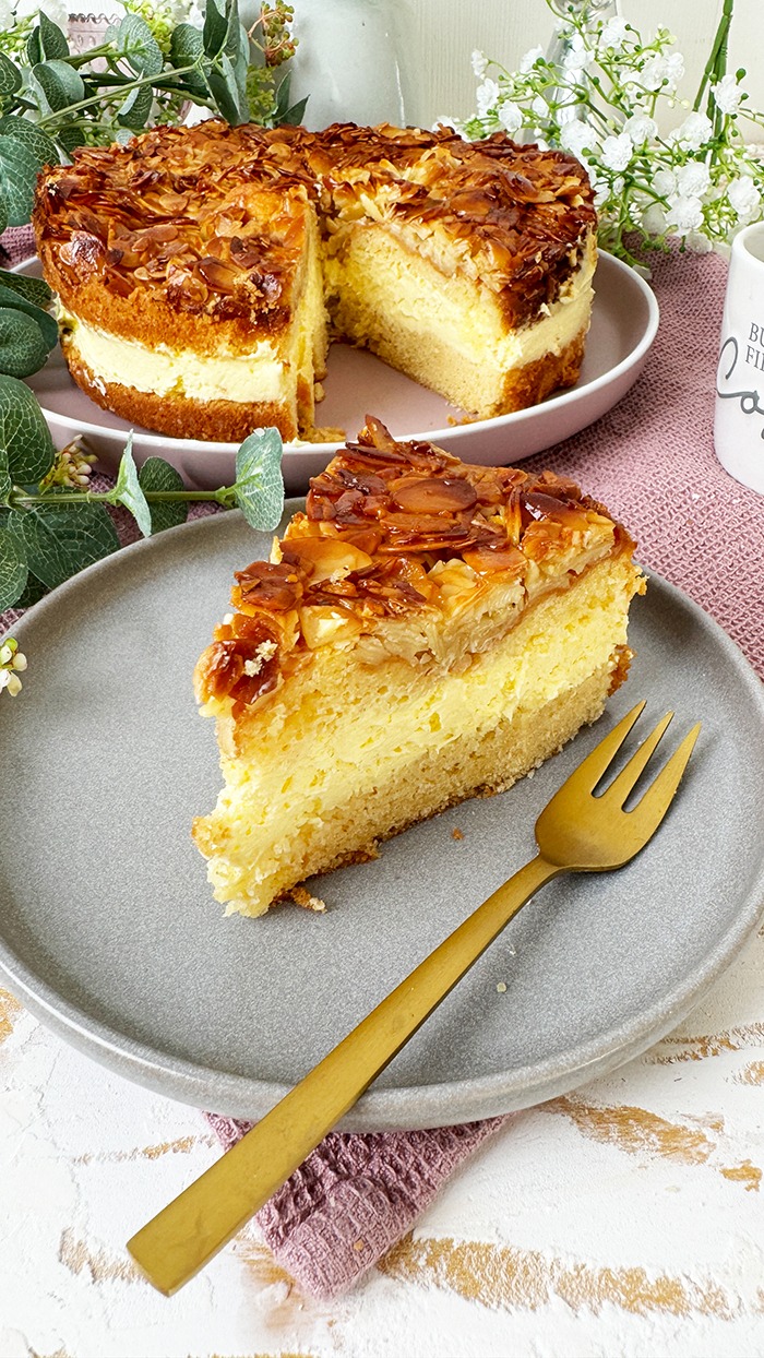 Einfaches Bienenstich Rezept, Bienenstich Kuchen, Bienenstich Torte