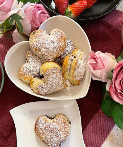 IMG Blaetterteig Herzen mit Nutella und Fruechten 2