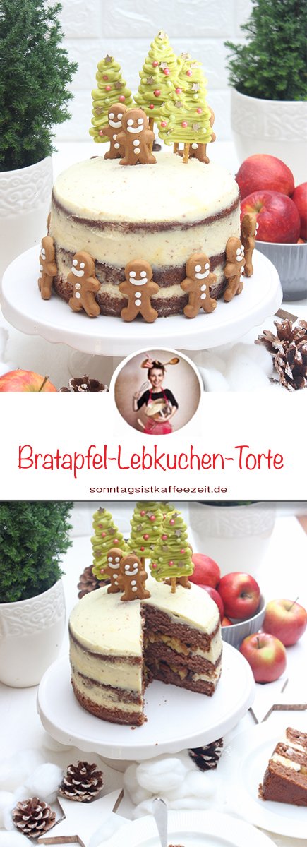 Bratapfel-Lebkuchen-Torte 