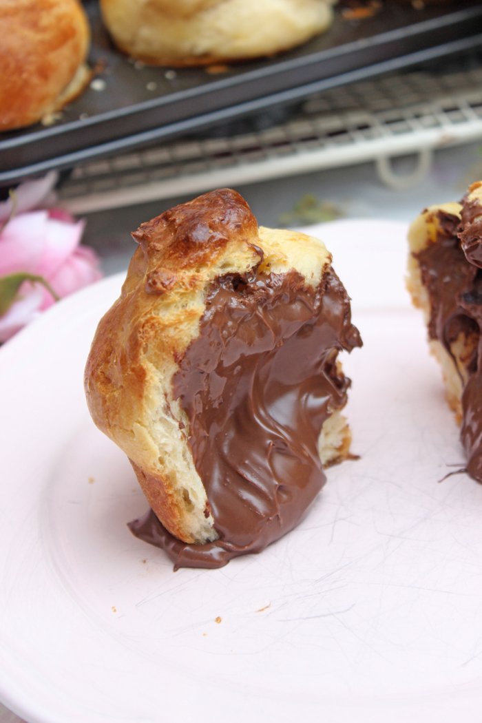 Brioche mit Nutella gefüllt - Wunderbar fluffig 