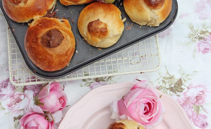 Brioche mit Nutella gefüllt