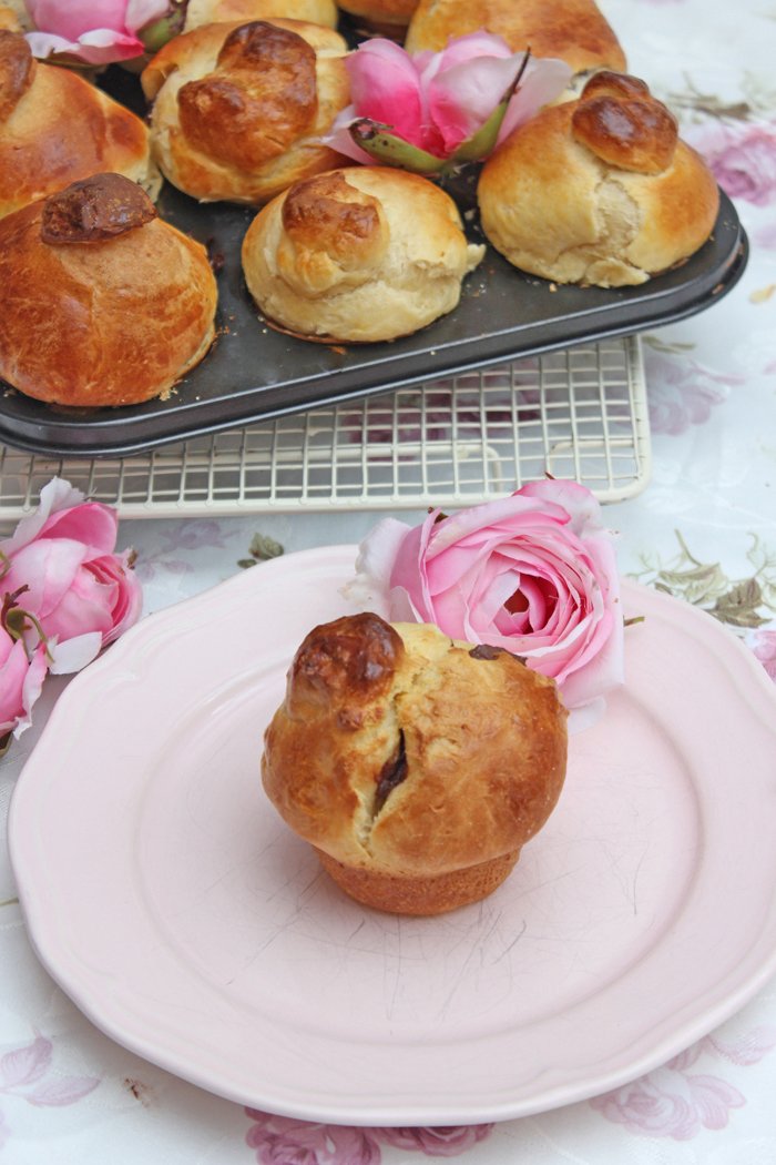 Brioche mit Nutella gefüllt - Wunderbar fluffig