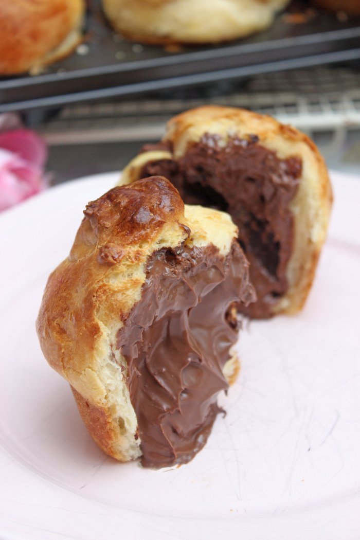 Brioche mit Nutella gefüllt - Wunderbar fluffig 