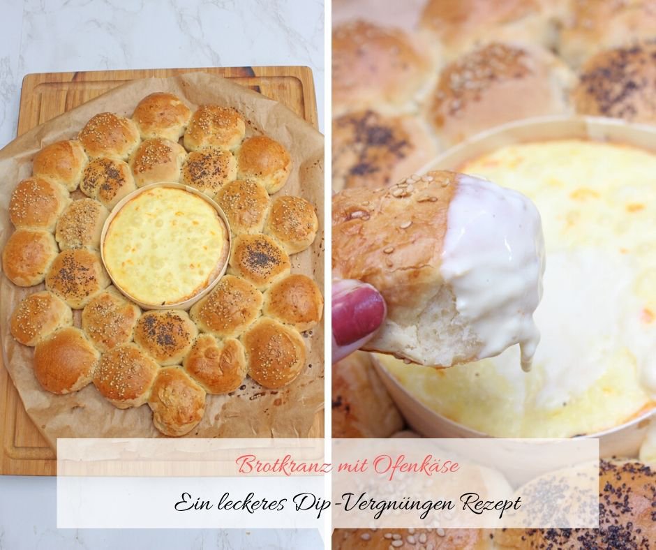 Brotkranz mit ofenkäse ein tolles dip-rezept