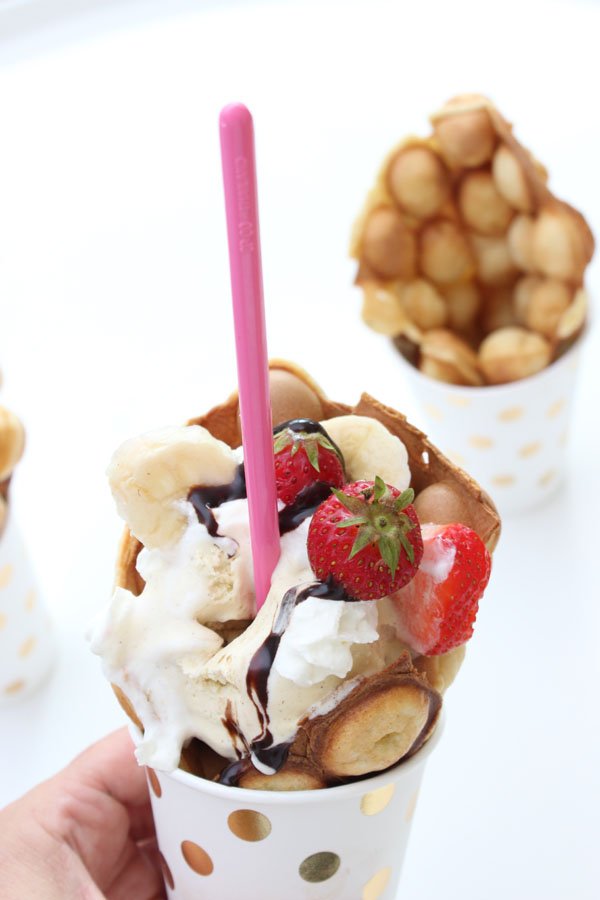 Der neue Food-Trend aus Hongkong - Bubble Waffles mit dem Bubble-Waffeleisen 