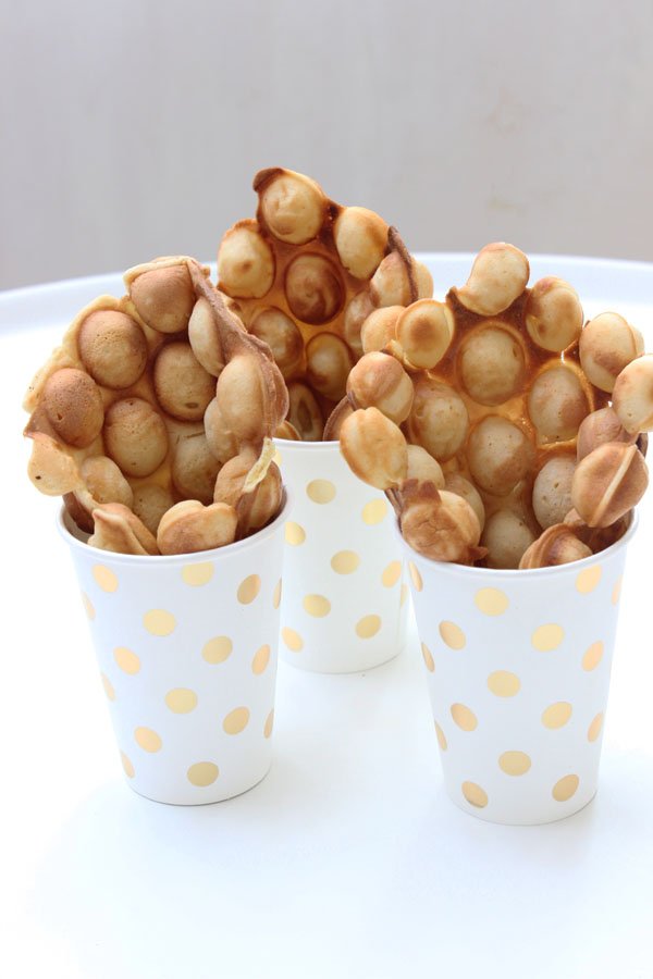 Bubble Waffles mit dem Bubble-Waffeleisen kein Problem - Der neue Food-Trend aus Hongkong