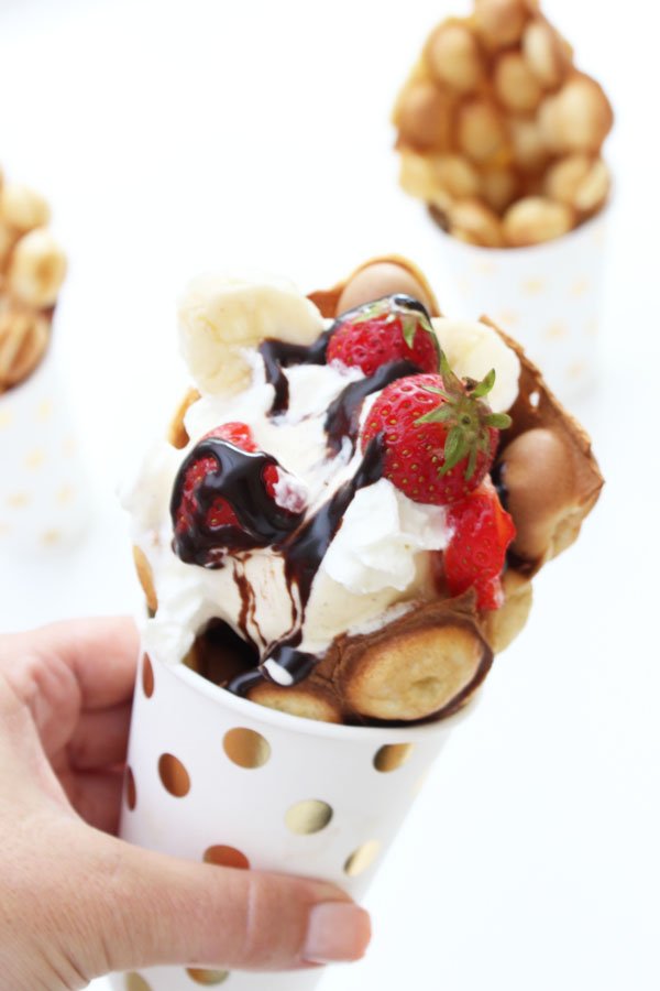 Der neue Food-Trend aus Hongkong - Bubble Waffles mit dem Bubble-Waffeleisen 