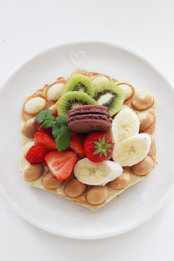 Bubble Waffles mit dem Bubble-Waffeleisen