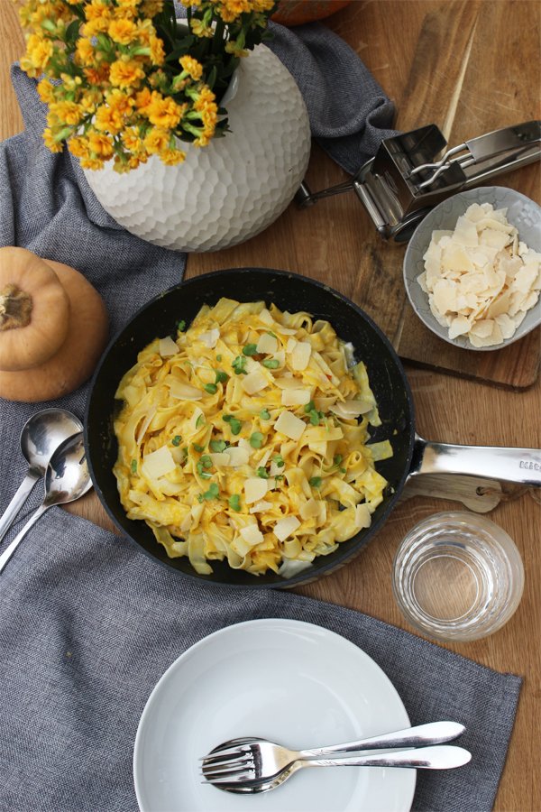 Mega leckeres Butternut-Kürbis-Tagliatelle Rezept 1