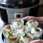 Bärlauch Bacon Muffin mit Bärlauch Frosting Mit der Klarstein VitAir Turbo Heißluftfritteuse