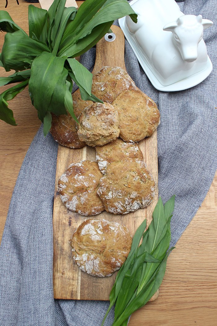 Bärlauch Brötchen selber backen