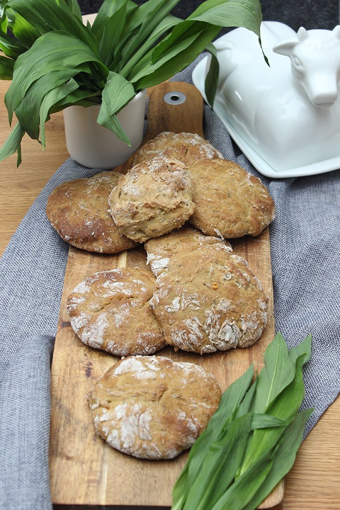 Bärlauch Brötchen selber backen