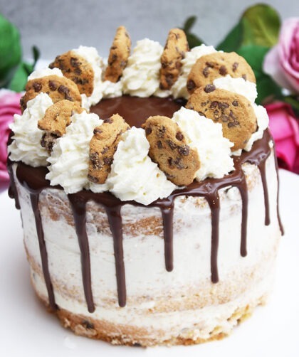 Cookie-Torte mit zartschmelzender Buttercreme und Drip