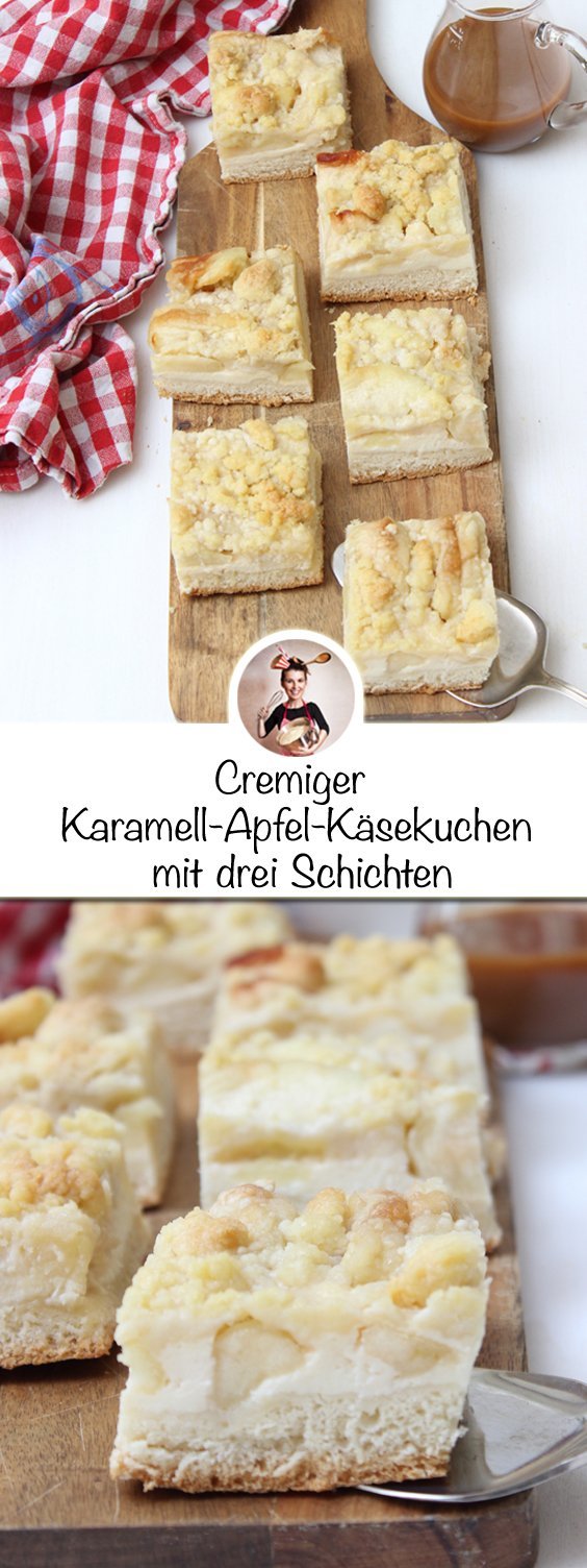 Karamell-Apfel-Käsekuchen 