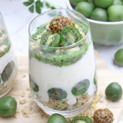 Mega leckeres Mini Kiwi, Kokosjoghurt, Grenola - Dessert im Glas 2