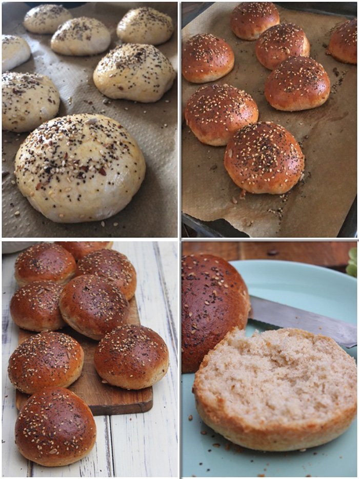 Dinkelbrötchen mit joghurt und mohn-sesam | schnell & einfach