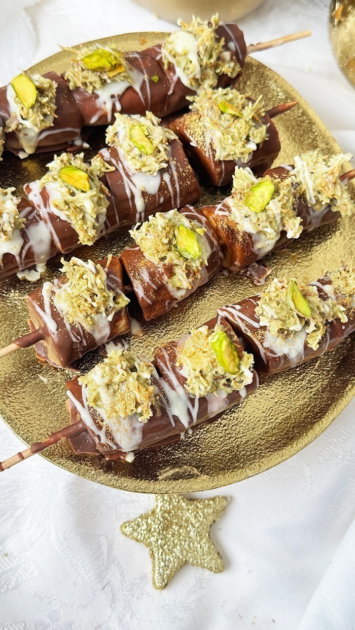 Dubai Schokoladen Bananen am Stil