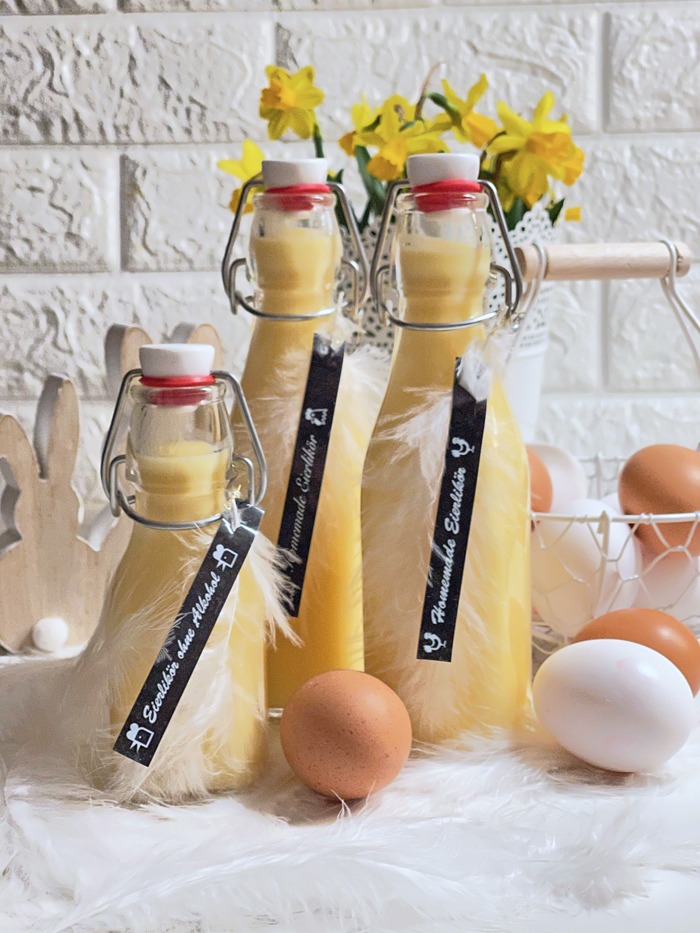 Eierlikör selber machen – 2 Rezepte mit Alkohol und Ohne