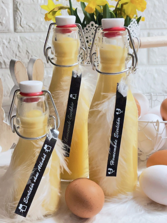 Eierlikör selber machen – 2 Rezepte mit Alkohol und Ohne