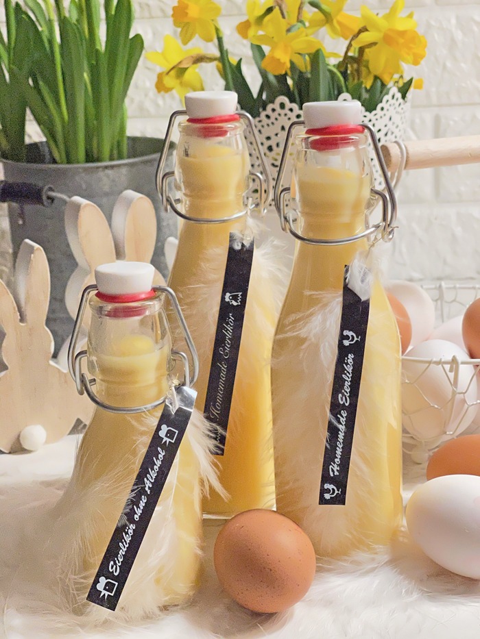 Eierlikör selber machen – 2 Rezepte mit Alkohol und Ohne