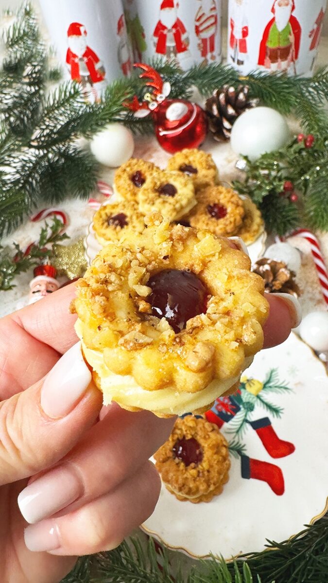 Frankfurter-Kranz Plätzchen Rezept - 1 A Unwiderstehlich und einfach 2 IMG Einfache zarte Frankfurter Kranz Plaetzchen Rezept 04