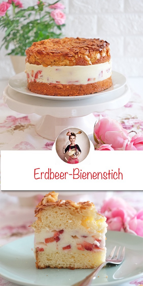 Erdbeer-bienenstich rezept