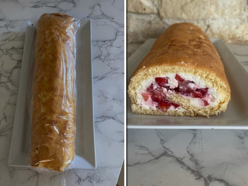 Erdbeer-biskuitrolle mit mascarpone rezept