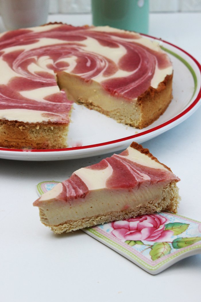 Erdbeer-Mango-Swirl-Cake | 3 Punkte Kuchen von Weight Watchers