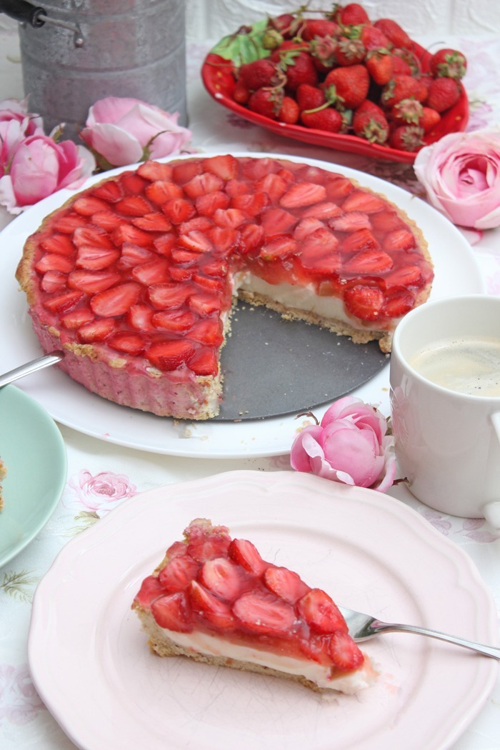 Erdbeer-tarte mit vanillecreme