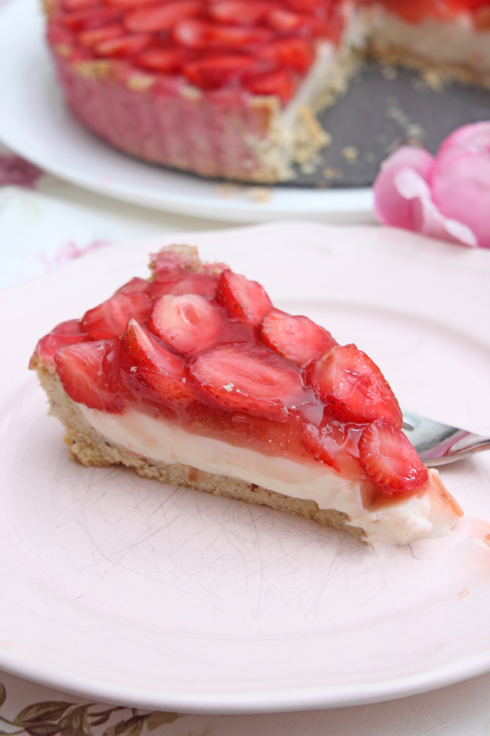 Erdbeer-tarte mit vanillecreme