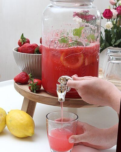 IMG Erdbeer Zitronen Limonade selber machen TITELBILD