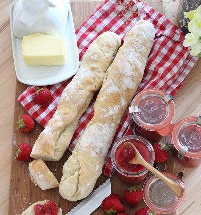 IMG Erdbeermarmelade Französisches Baguette TL