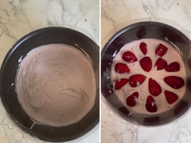 Erdbeermousse torte zum muttertag