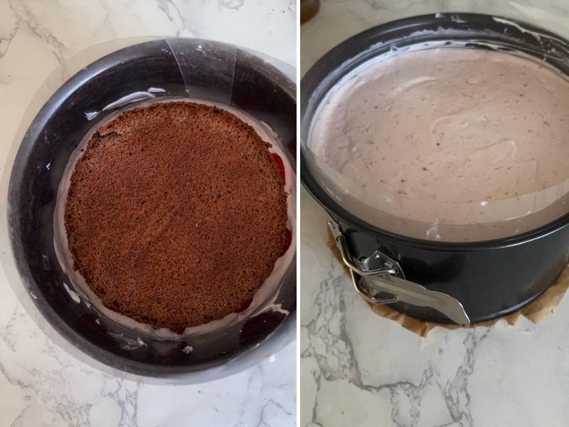 Erdbeermousse torte zum muttertag