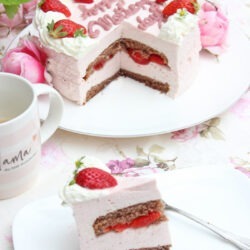Erdbeermousse torte zum muttertag