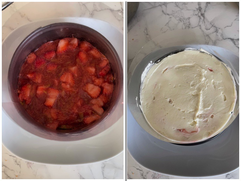 Erdbeertorte mit Rhabarber Rezept 