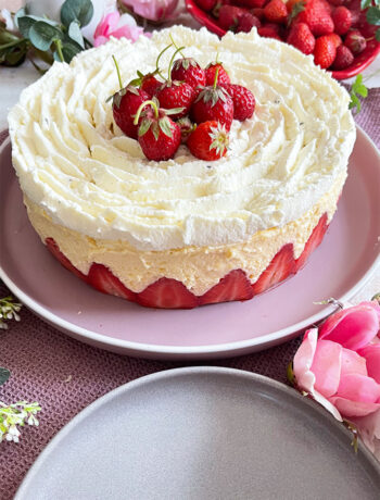 Sagenhafte fraisier - französische erdbeertorte