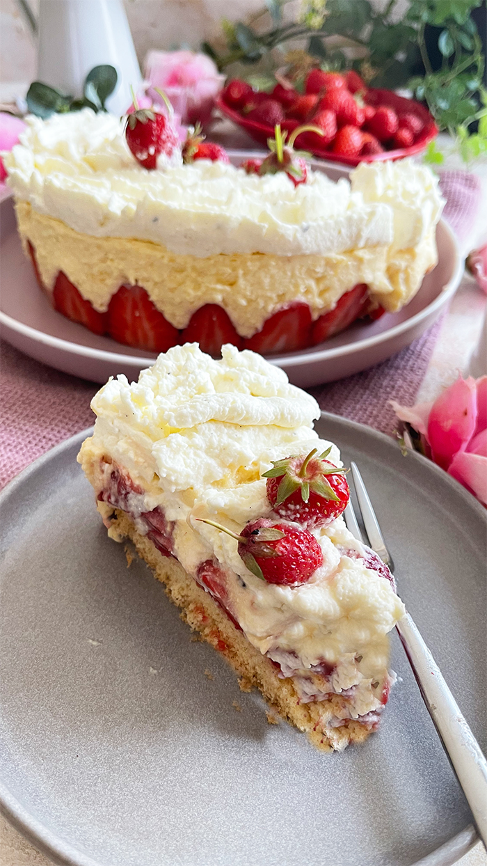 Sagenhafte fraisier - französische erdbeertorte