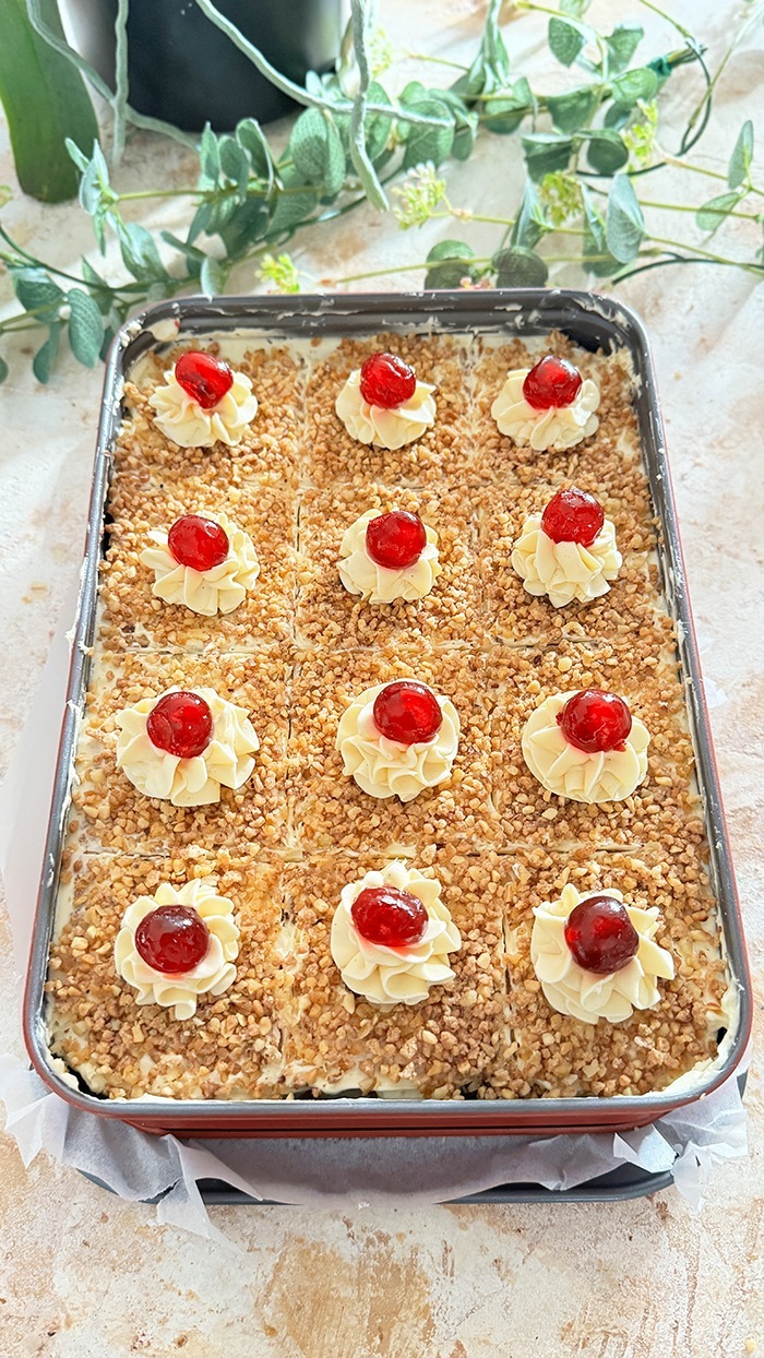 Frankfurter Kranz Schnitten vom Blech unglaublich lecker!