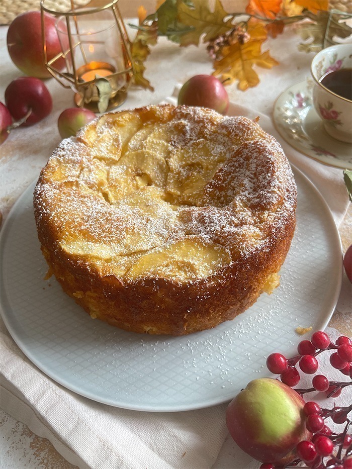 Himmlischer französischer apfelkuchen