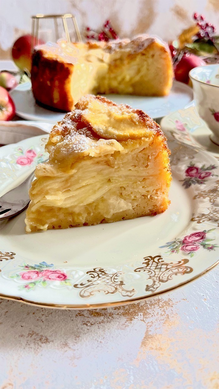 Himmlischer französischer apfelkuchen