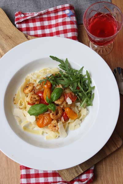 IMG Garnelen Pasta Rezept AllyouneedFresh TL