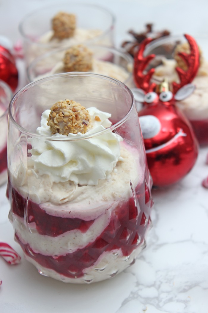 Giotto Dessert mit Joghurtsahnecreme und gemischten Beeren