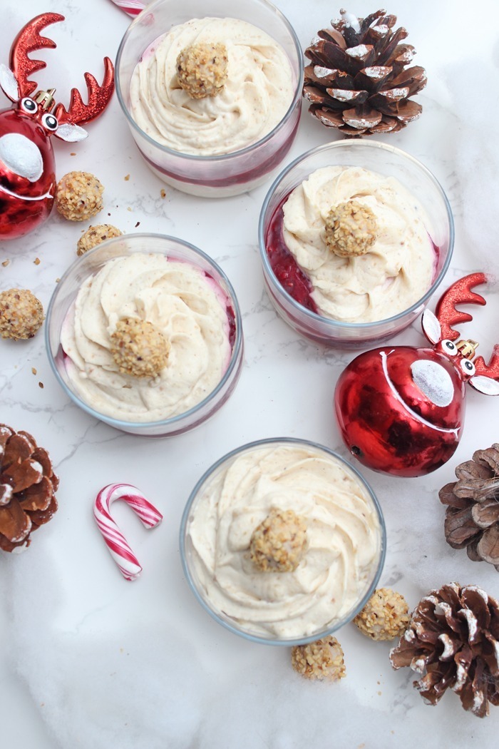 Giotto Dessert mit Joghurtsahnecreme und gemischten Beeren