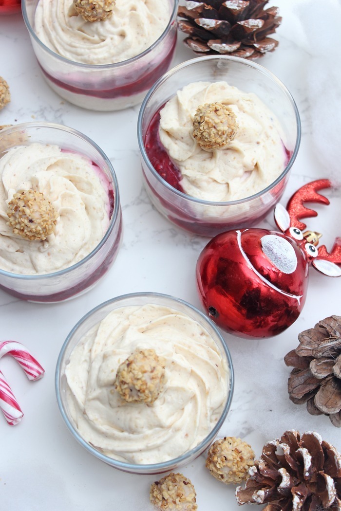 Giotto Dessert mit Joghurtsahnecreme und gemischten Beeren