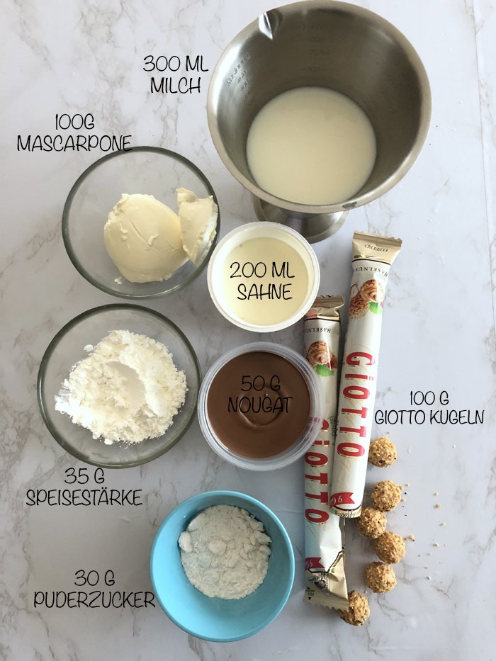 GiottoNougatCreme Dessert im Glas