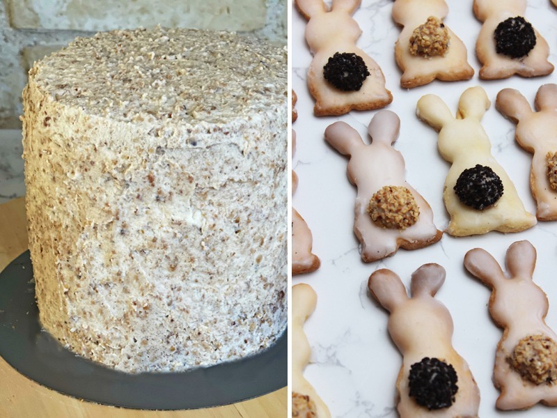 Mega leckere Giotto-Torte mit Osterhasen-Kekse 