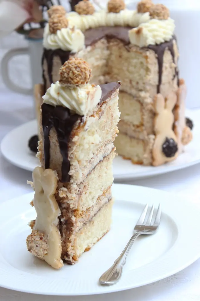 Mega leckere giotto torte mit osterhasen-kekse