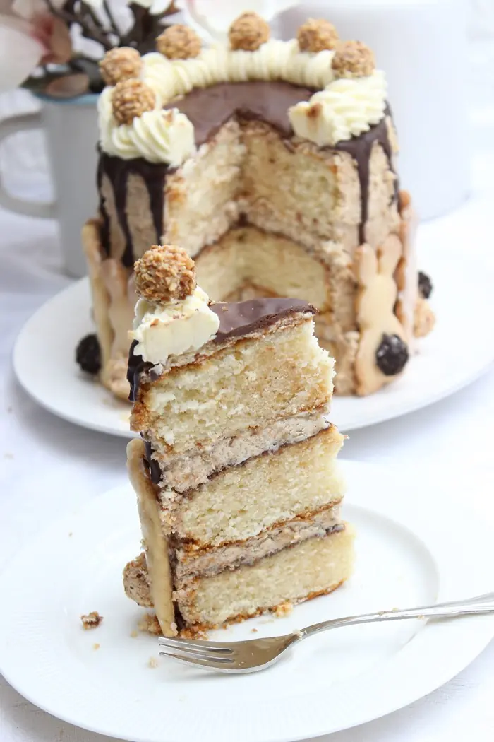 Mega leckere giotto torte mit osterhasen-kekse