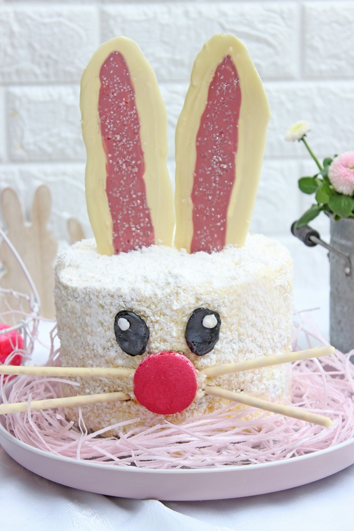 Hasentorte mit Zitronen-Quarksahnecreme zu Ostern